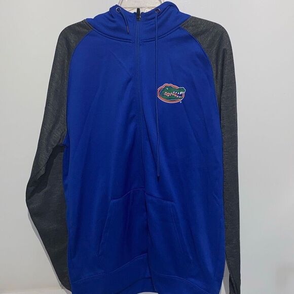 Colosseum Men's Blue Gray Florida Gators Full Zip Hoodie Jacket Size Large - Picture 2 of 8